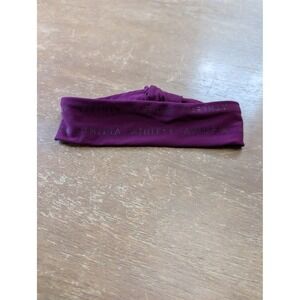 Athleta Women Plum Purple Knotted Logo Performance Workout Headband One Size